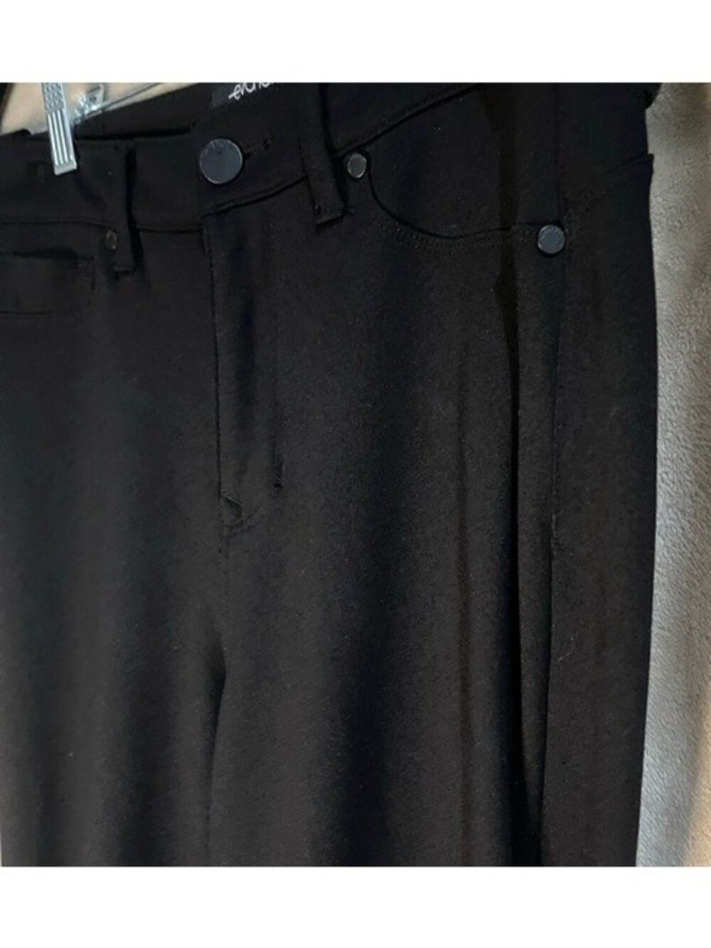 Eva Longoria Women's Black Skinny Slim Fit Jeggings Stretchy Pants High Rise 10 - Picture 10 of 16